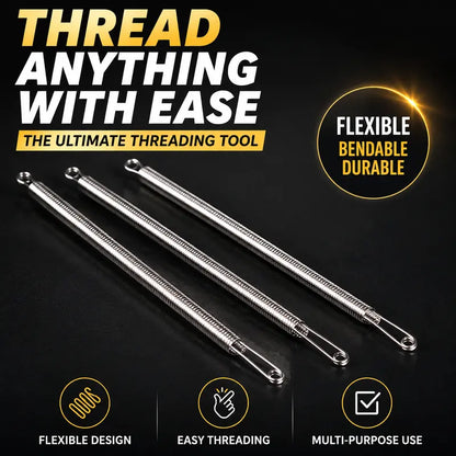 🧵 Flexible Drawstring Threader Tool – 5 PCS Stainless Steel Cord Repair Set