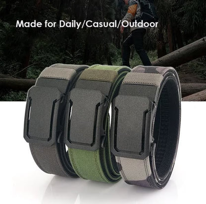 BUY 2 FREE SHIPPING🔥🔥Upgraded Double-Layer Thick Nylon Tactical Belt with Automatic Buckle