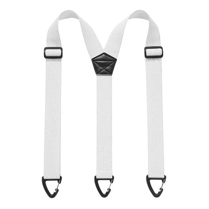 💪 Heavy-Duty Men’s Suspenders with Hook Clips – Adjustable X/Y-Back Work Suspenders