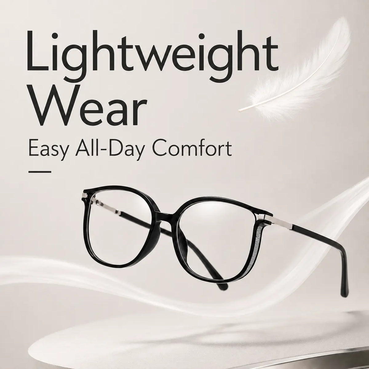 Blue Light Blocking Glasses | Unisex Photochromic Lenses, Lightweight Semi-Rimless Metal Frame