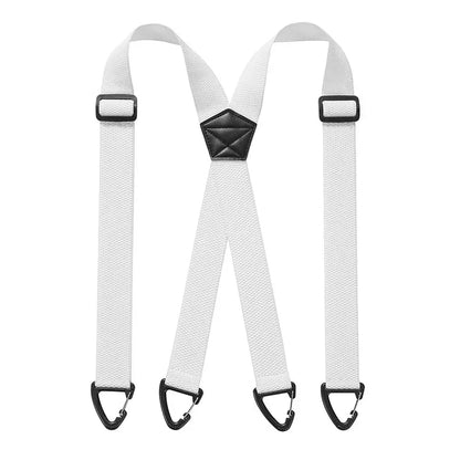 💪 Heavy-Duty Men’s Suspenders with Hook Clips – Adjustable X/Y-Back Work Suspenders