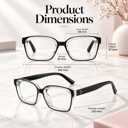 👓 Smart Progressive Reading Glasses – Photochromic Color-Changing Lenses with Blue Light Filtering for Men & Women