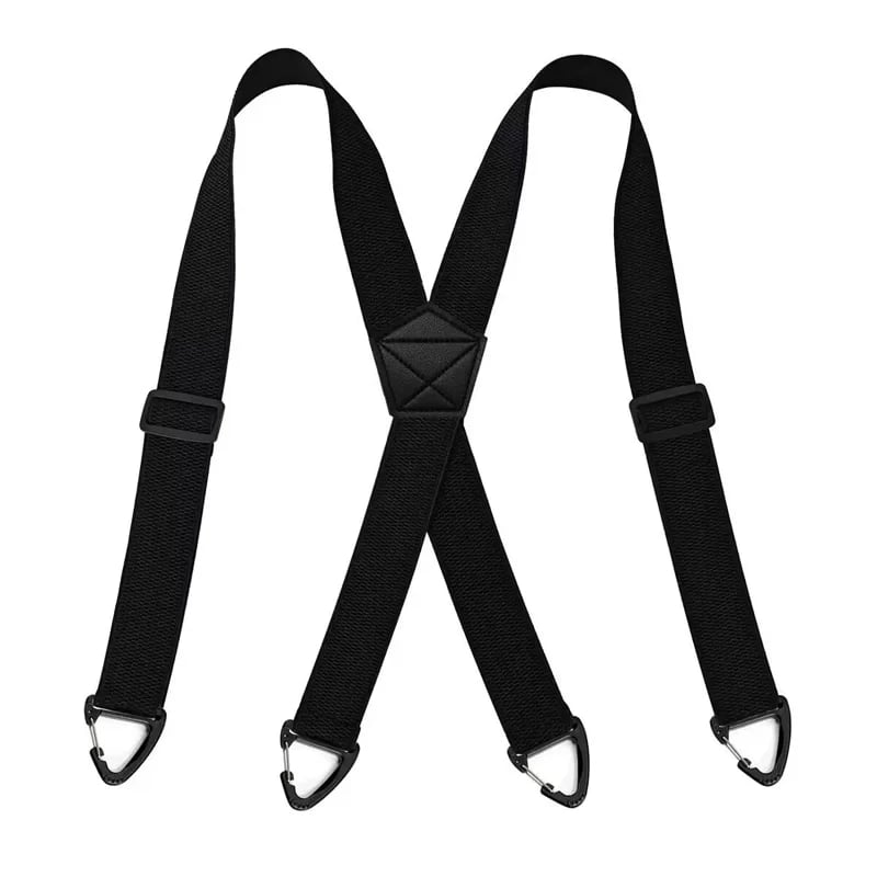 💪 Heavy-Duty Men’s Suspenders with Hook Clips – Adjustable X/Y-Back Work Suspenders