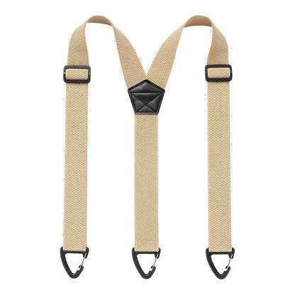 💪 Heavy-Duty Men’s Suspenders with Hook Clips – Adjustable X/Y-Back Work Suspenders