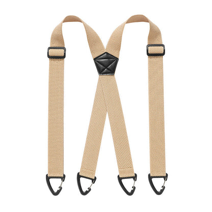 💪 Heavy-Duty Men’s Suspenders with Hook Clips – Adjustable X/Y-Back Work Suspenders