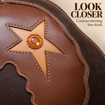 Brown Horseshoe Crab Hat – Sculptural Statement Cap