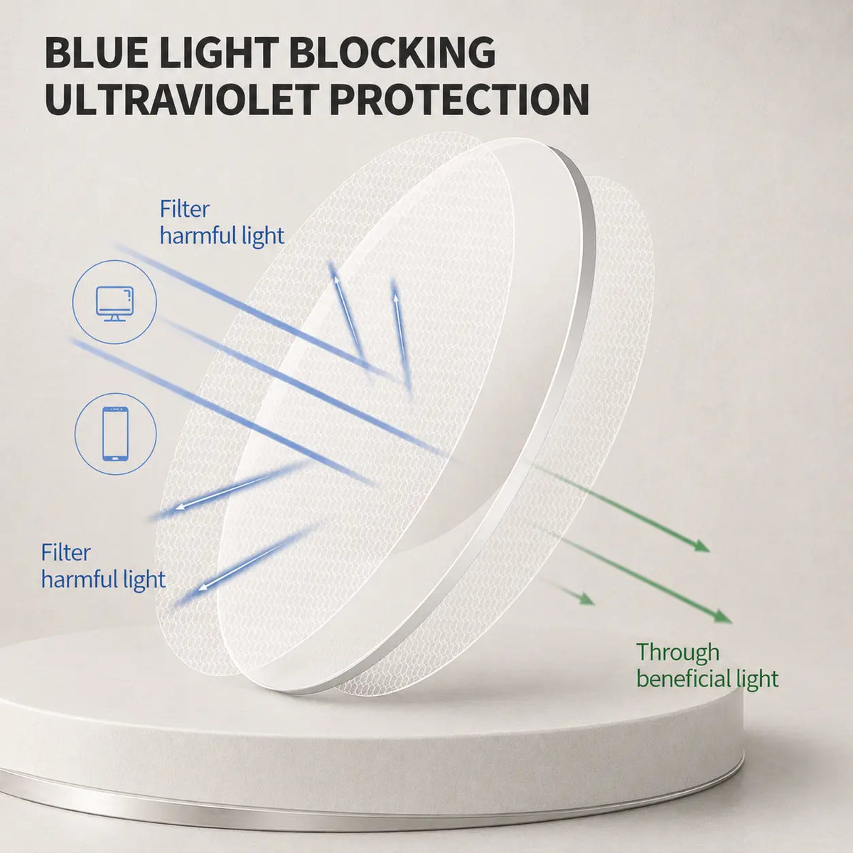 Blue Light Blocking Glasses | Unisex Photochromic Lenses, Lightweight Semi-Rimless Metal Frame