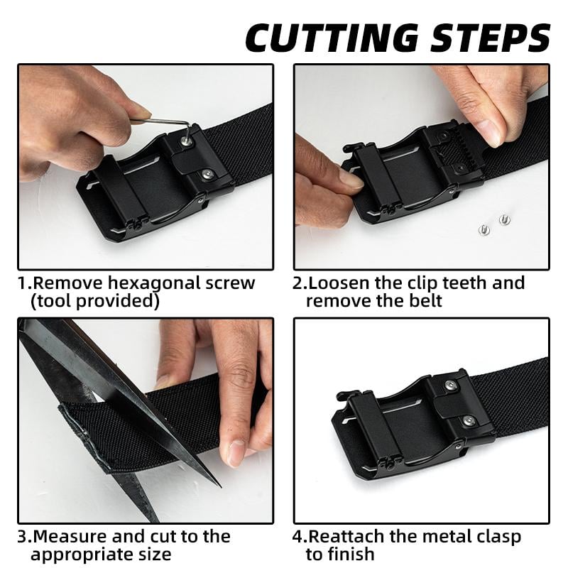 BUY 2 FREE SHIPPING🔥🔥Upgraded Double-Layer Thick Nylon Tactical Belt with Automatic Buckle
