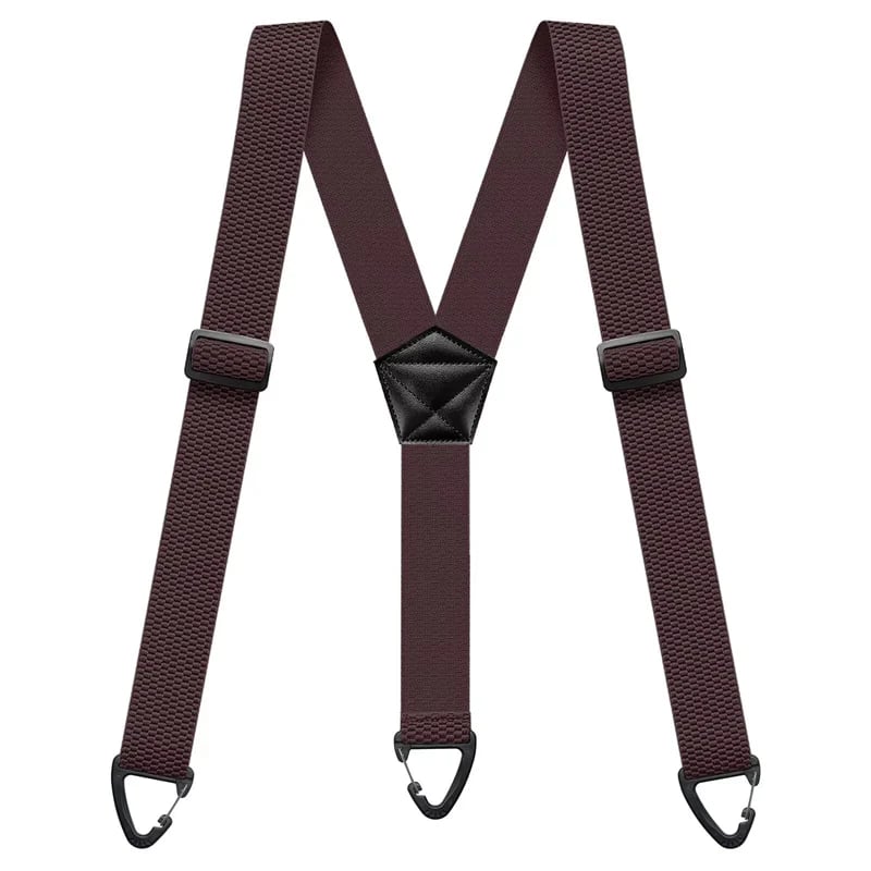 💪 Heavy-Duty Men’s Suspenders with Hook Clips – Adjustable X/Y-Back Work Suspenders