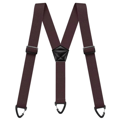 💪 Heavy-Duty Men’s Suspenders with Hook Clips – Adjustable X/Y-Back Work Suspenders