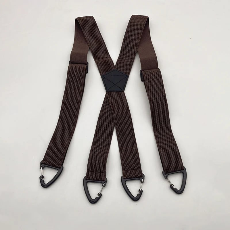 💪 Heavy-Duty Men’s Suspenders with Hook Clips – Adjustable X/Y-Back Work Suspenders
